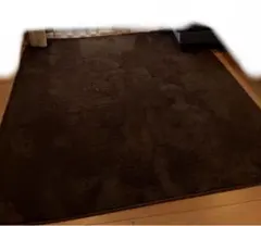 CLOSSHII FIBERHEAT ラグ 185x185cm ブラウン　2畳