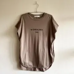 メイソングレイ CHEALSEAタックショルダーTシャツベージュのサムネイル