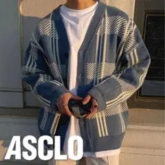 ［美品］ASCLOfit Line Cardigan ASCLO カーディガンのサムネイル