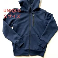 ユニクロ ドライストレッチスウェットパーカ ネイビー　Sサイズ