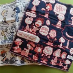 ☆ピーナッツ☆SNOOPY☆スヌーピー☆キャラクター タオル☆綿100%☆2枚☆