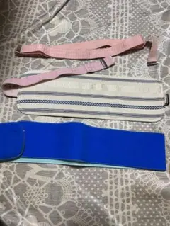 着付け小物 3点セット。前板 伊達締め ウエストベルト