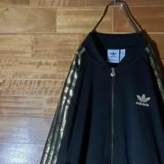 50周年　adidas トラックジャケット　ジャージ　ブラック　ゴールド　XL