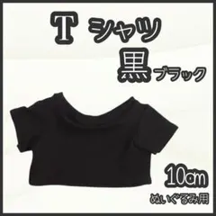 黒 Tシャツ 10cm ぬい服 アイドル 韓国 アニメ 推し活 ぬい活 無属性