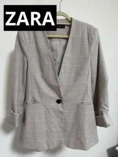 ZARA ジャケット　ピンクチェック