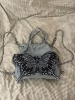 蝶刺繍 バッグ