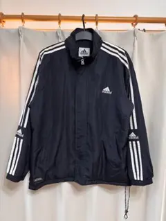 y2k 90s OLD adidas ナイロン トラックジャケットロゴ