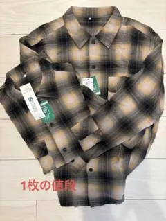 チェック柄 長袖ネルシャツ Mサイズ1枚