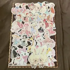 《カット済み》rio_ykr様★レトロな女の子②　コラージュ素材