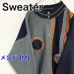 YAP38【US輸入】franco valeri　セーター【メンズM】黒色他