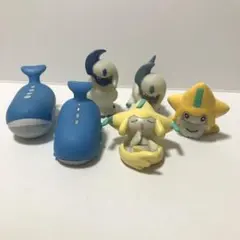 ポケモンキッズ　ソフビ　指人形　バンダイ　2003年等　6体セット　ニンテンドー