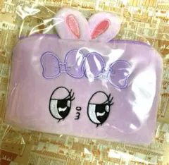 新品韓国限定！♡♡エスターバニー♡♡長方形タイプヨコながふわふわポーチ