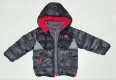 SNOZU　ベビー服　フード付き　ダウンジャケット　3T　ブラック　アウター