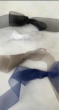 オーガンジーリボン　ハンドメイド　サッシュベルト　結婚式　ハロウィン