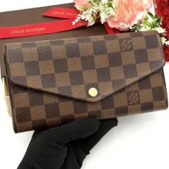 最高峰品】ルイヴィトン ポルトフォイユ サラ ダミエ エベヌ 長財布