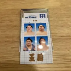 【王鵬関】証明写真風ステッカー　大相 撲