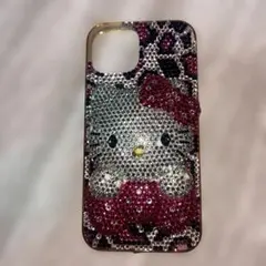キティ　スマホケース　ラメ　iPhone13