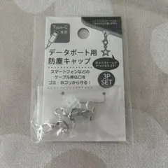 データポート用防塵キャップ スマホ キーホルダー クリア Type-C専用のサムネイル