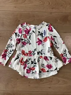 え*う様 【新品、タグ付き】OLD NAVY 花柄 長袖 ワンピース 2T （9