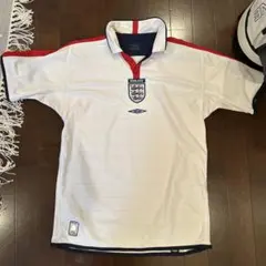 希少！当時物！イングランド代表 ポロシャツ ヴィンテージ 美品】アンブロxイングランド代表 ポロシャツ ユニフォーム ビンテージ
