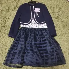 MARIARJUE ネイビー ドレス 130サイズ　卒業式　入学式