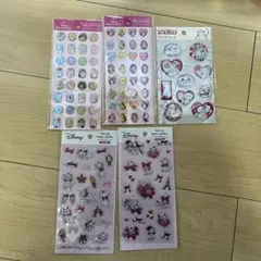 セリア　ディズニーシール　プリンセスストーンシール　ベイマックスウォーターシール