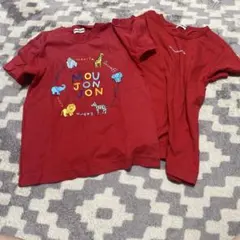 Moujonjon 赤 Tシャツ 120cm