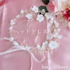 ヘッドドレス 結婚式 二次会 カチューシャ フラワー 花 ブライダル かわいい
