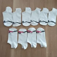 FILA ホワイトストライプソックス 5足セット