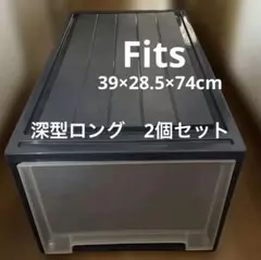 2個セット4998円　衣装ケース 39×28.5×74cm Fits 深型ロングのサムネイル