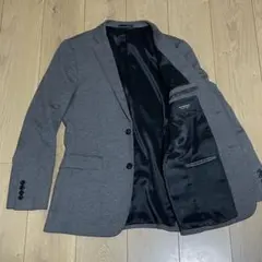 バーバリーブラックレーベル テーラードジャケットM グレー シングル