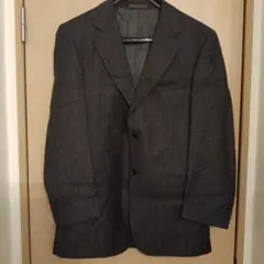 新品 洋服の青山　ダークブラウンスーツ無地　秋冬用　A6のサムネイル
