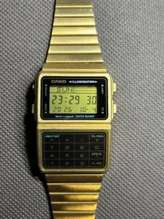 美品　CASIOゴールド デジタル腕時計