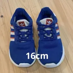 adidas アディダス　キッズ　スニーカー　靴　16cm ブルー