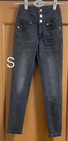 《未使用》スプレイ　RS デニムハイウエストスキニーデニム　グレー　Sサイズ