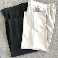 【美品】GU タックワイドパンツM 2本セット