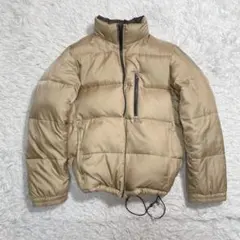 OLD ユニクロ　リバーシブル　ダウンジャケット　ベージュ　ブラウン　s y2k