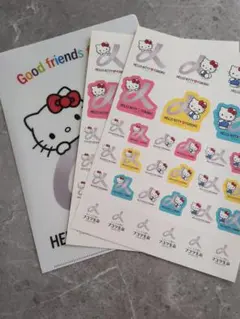 HELLO KITTY クリアファイル＆ステッカーセット