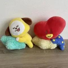 BT21 ぬいぐるみ2個セット ⚪︎チミー ⚪︎タタ