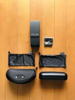 Oakley ＆ POLICE メガネケース3個 袋ケース 3個