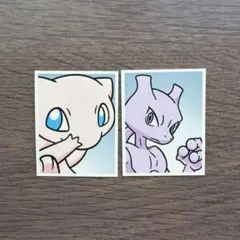 韓国限定】ポケモン 証明写真 ガチャ シール ミュウ ミュウツー 6枚