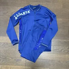 アスレタ　ネイビーM セットアップ