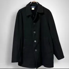 【べトラ】メンズ　40 ウール混　サイドポケット　ステンカラーコート