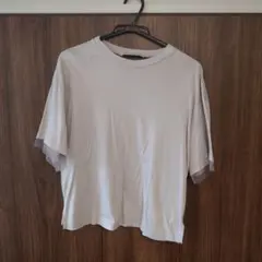 UNTITLED 半袖Tシャツ チュール袖 ライトグレー サイズ2のサムネイル