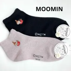 【MM15】ムーミン リトルミイ ワンポイント刺繍 スニーカーソックス 2足のサムネイル