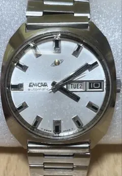 【希少】エニカ ENICAR 自動巻き デイデイト ヴィンテージ メンズ腕時計のサムネイル