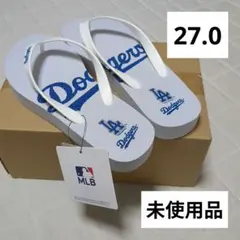 月末セールLAドジャース26cmビーチサンダルWhite - メルカリ