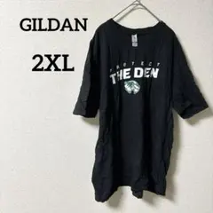GILDAN 【2XL】黒 半袖 Tシャツ レディース メンズ 夏