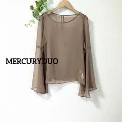 《美品》MERCURY DUO マーキュリーデゥオ　オーガンジー　ブラウス　長袖のサムネイル