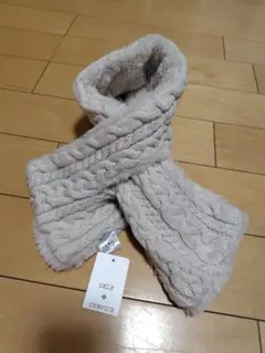 マフラー ふわふわ アイボリー ホワイト Panko